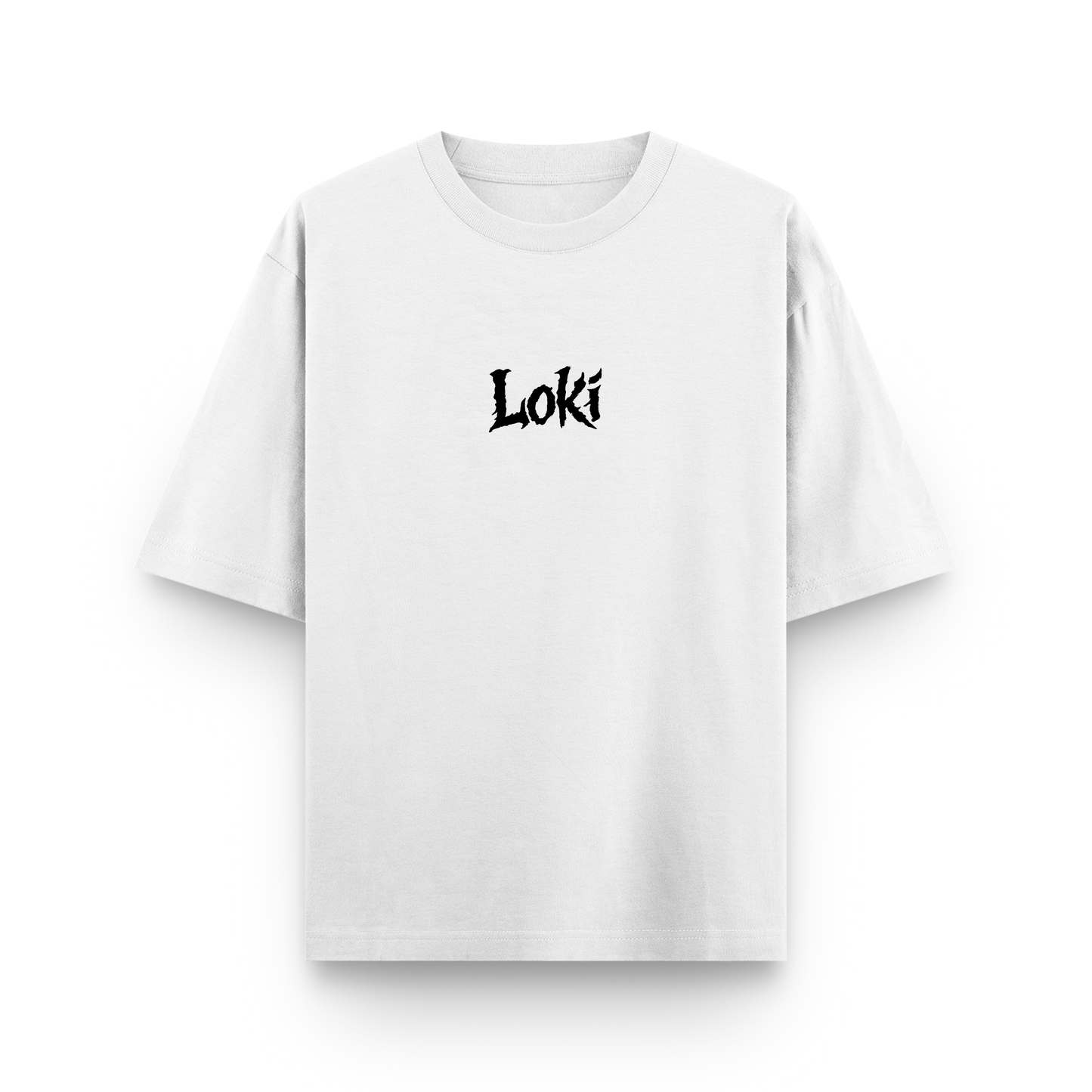 The Cursed Prince Loki Ragnarok Oversized Graphic White T shirt