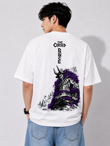 The Cursed Prince Loki Ragnarok Oversized Graphic White T shirt