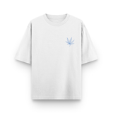 Vibes Stoner Oversized Graphic White Cotton T shirt
