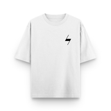 White Signature Oversized Cotton Unisex T shirt
