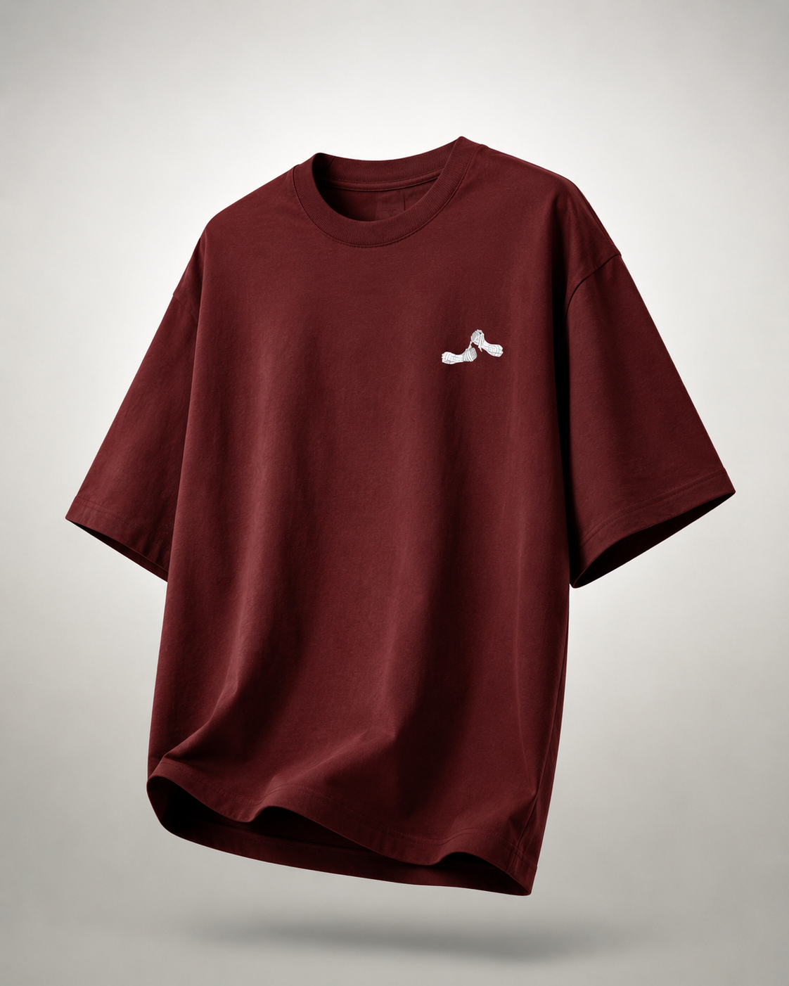 Why Not Me Rock Lee Edition Maroon Oversized T-Shirt