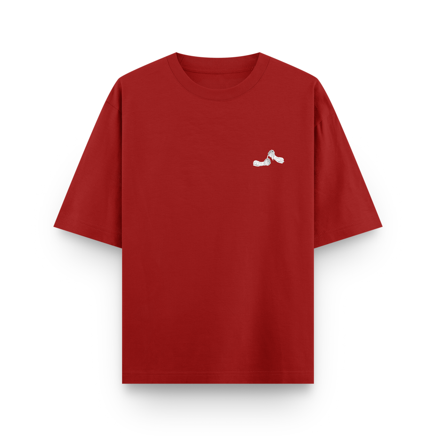 Why Not Me Rock Lee Edition Red Oversized T-Shirt