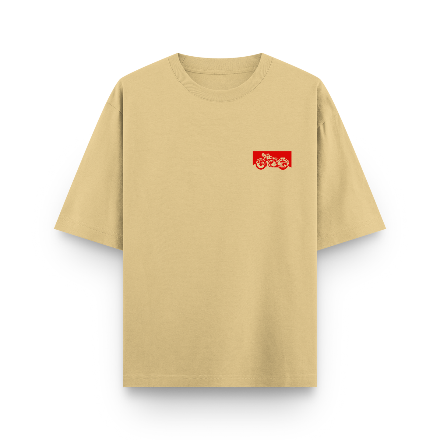 Wild Punch Rider Streetwear Oversized Beige T-Shirt