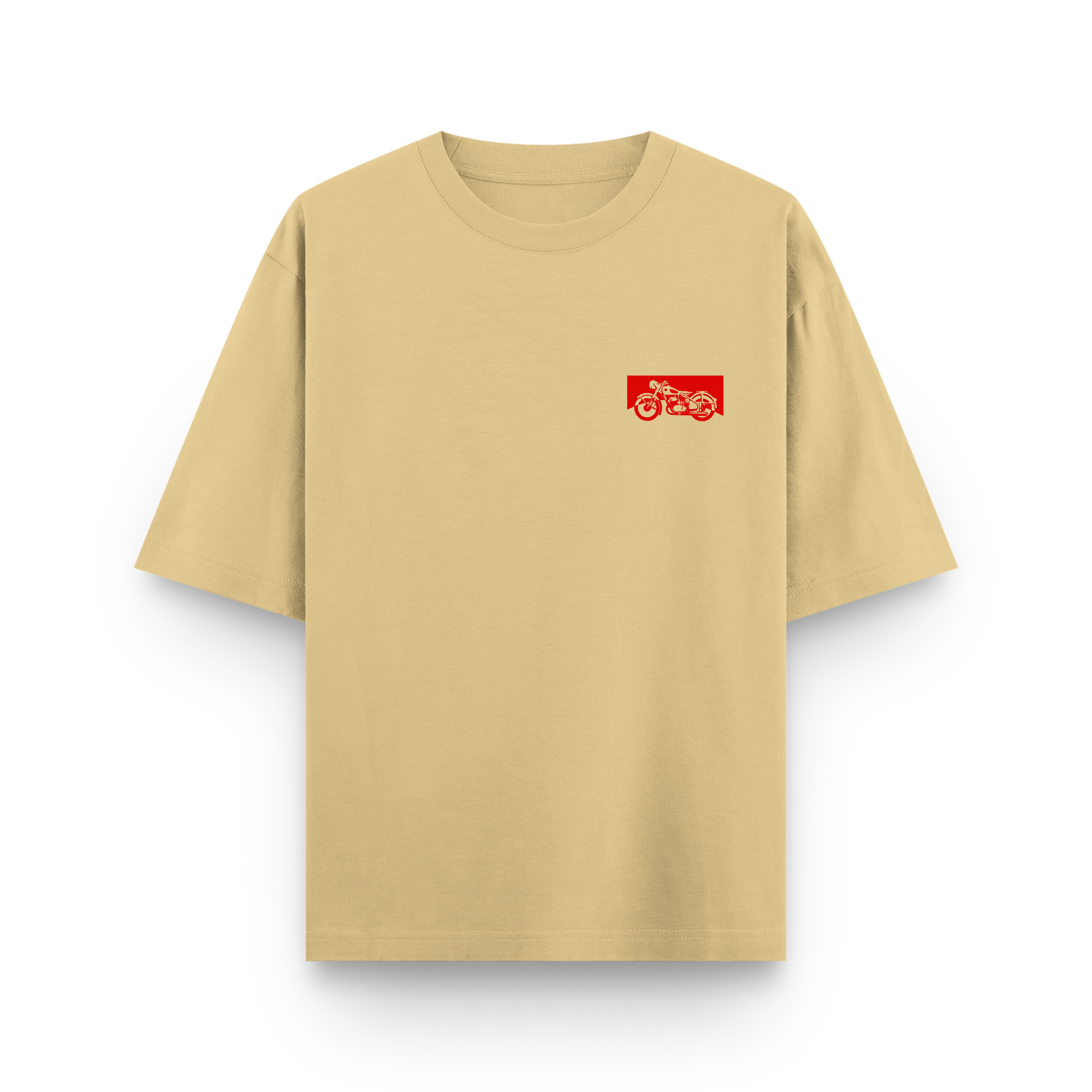 Wild Punch Rider Streetwear Oversized Beige T-Shirt