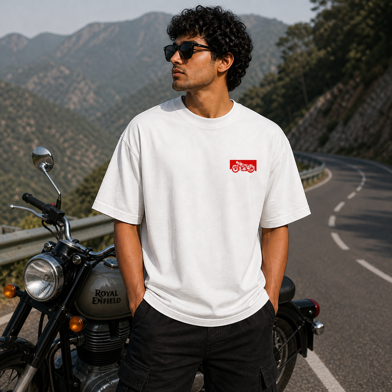 Wild Punch Rider Streetwear Oversized White T-Shirt