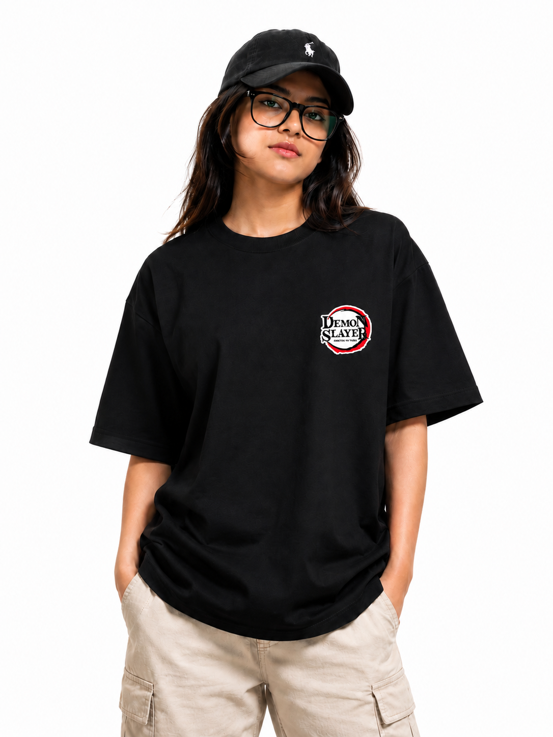 Zenitsu Thunder Oversized Cotton Unisex Black T-Shirt