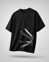 Zoro Inferno Cotton Oversized Black Anime T-shirt