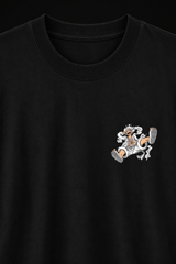 Luffy Gear 5 Streetwear Oversized Black T-Shirt